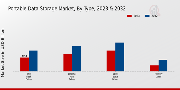 Portable Data Storage Market Type Insights